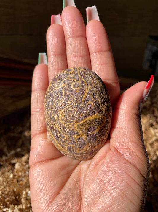 Calligraphy Stone Palmstone #8