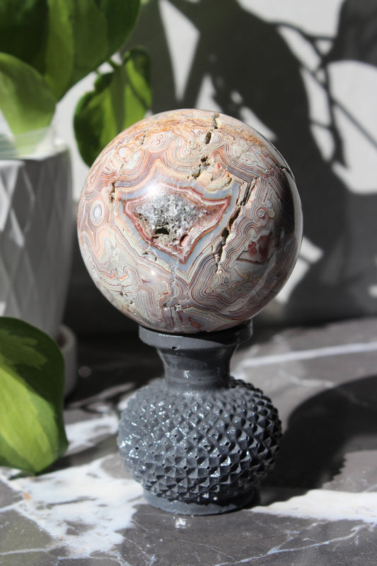 High Grade Crazy Lace Agate Sphere | Crystal Sphere | Tons of Soul