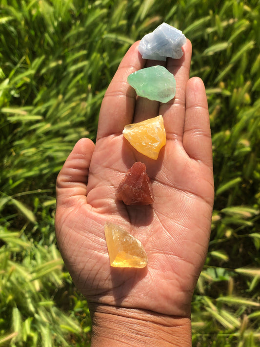 Calcite Chakra Set