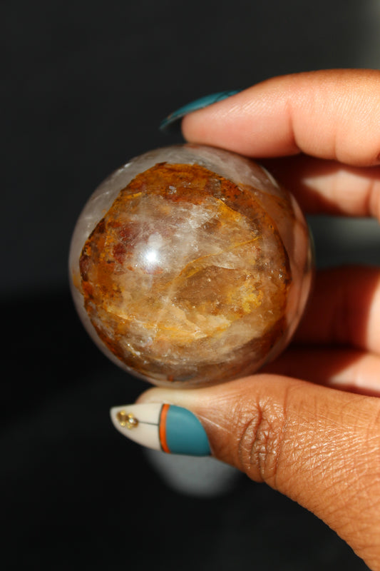 Star Golden Healer Sphere | Star Asterism Sphere | Golden Healer Crystal Ball | Crystal Sphere | Tons of Soul