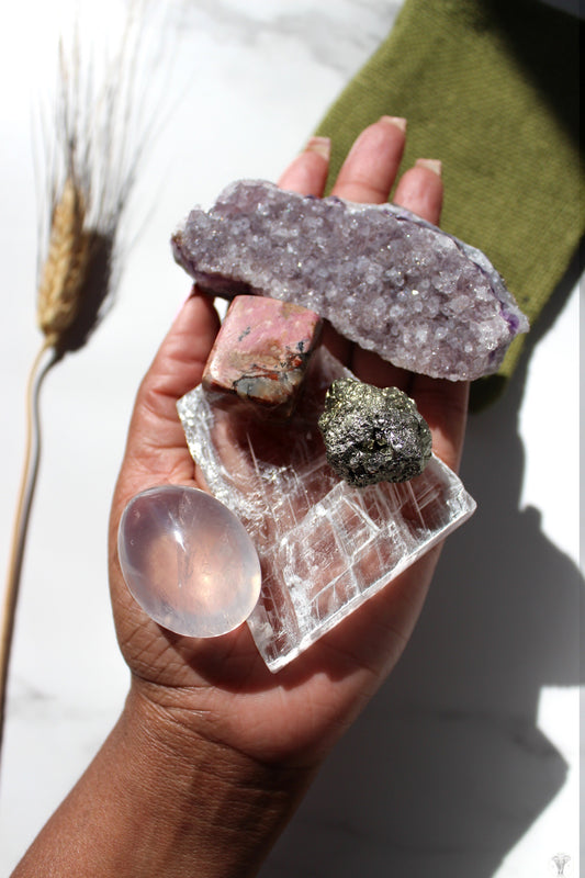 Heal Heartache and Heartbreaks Crystal Set | 6 piece Crystal Set |