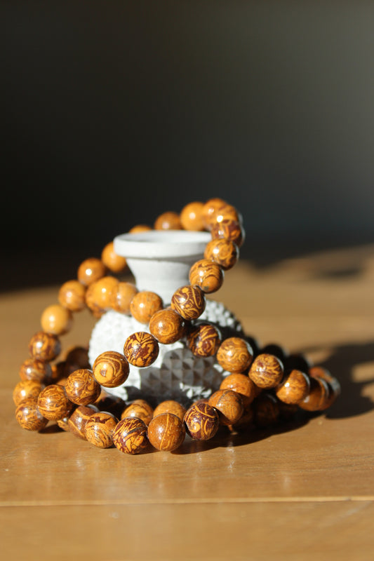 Calligraphy Stone 8mm Bracelet | Miriam Stone Bracelet | Tons of Soul